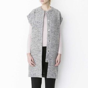 Storm & Marie gray wool vest jacket - S/M